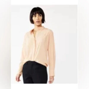 Nine West button down shirt- size PL Light pink